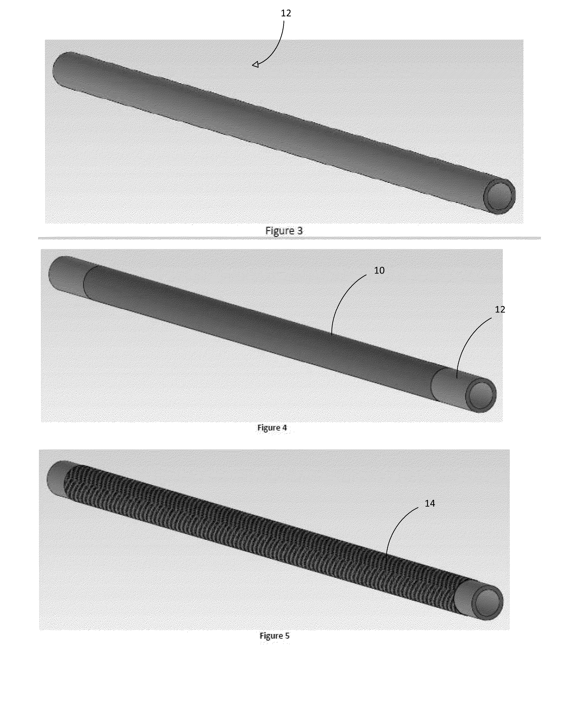 Composite waste and water transport elements and methods of manufacture for use on aircraft