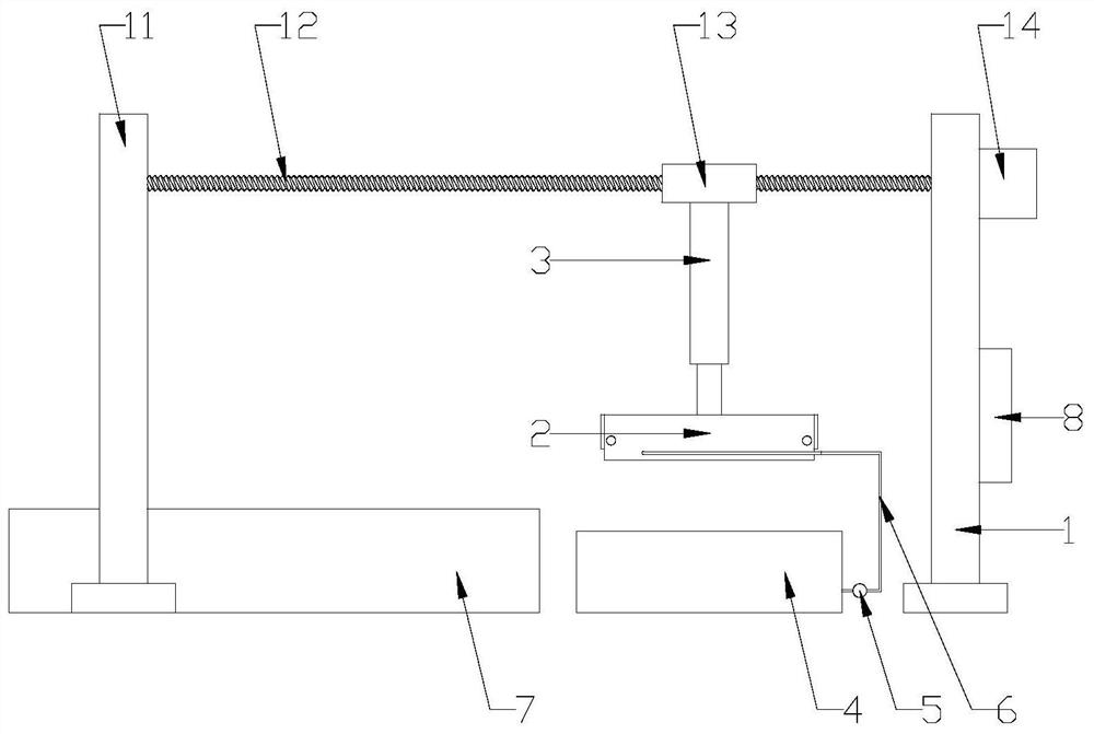 A mobile phone shell glue coating device