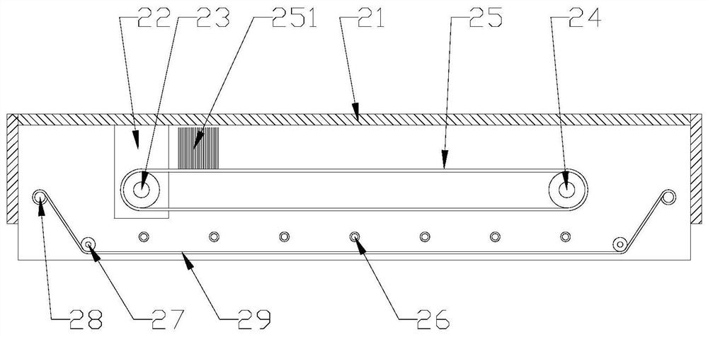 A mobile phone shell glue coating device