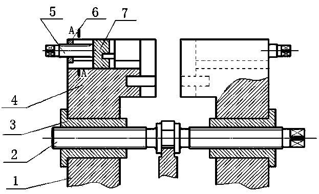 Special composite fixture for clamping shaft collar