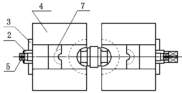 Special composite fixture for clamping shaft collar