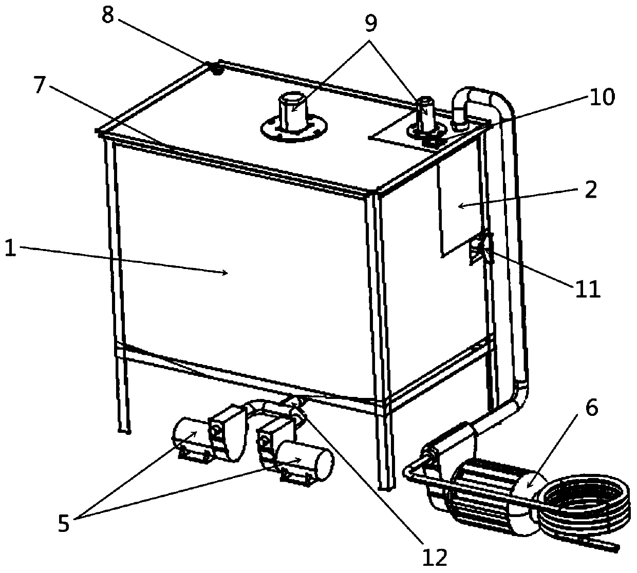 Automatic particle spreading device suitable for towing basin PIV system