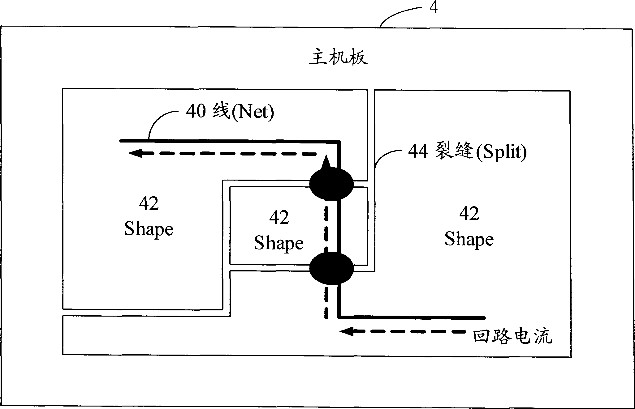 System and method for checking wiring across crack on main machine board