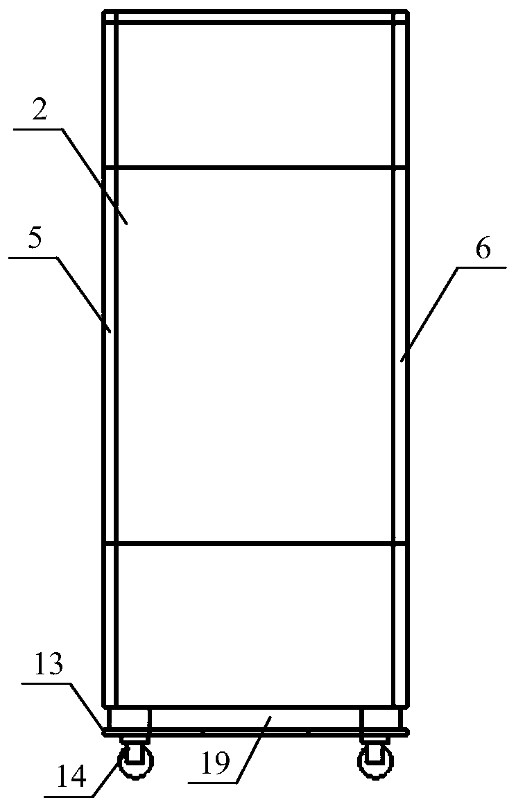 Simulated arch type unit loading device for high speed rail logistics