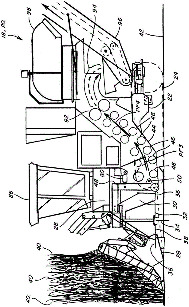 Row insensitive plant harvesting system