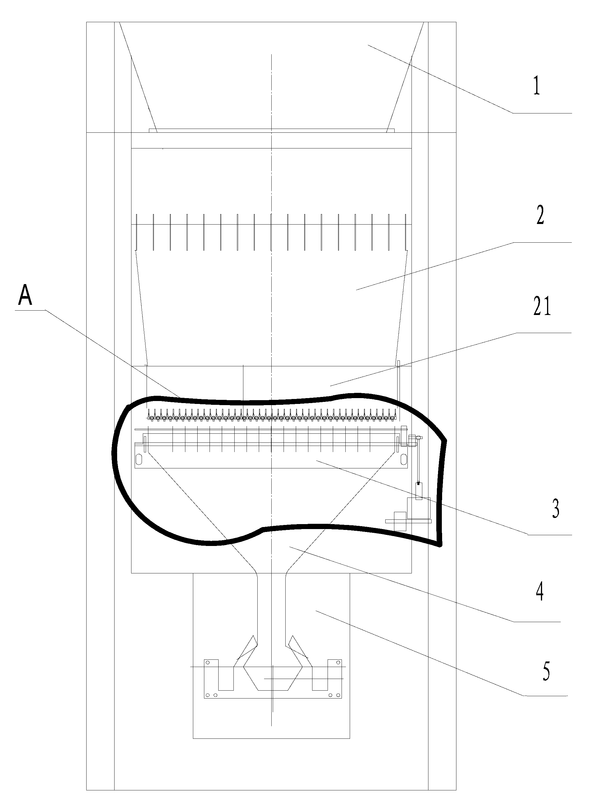 Direction straightening-out mechanism of cylinder bundling machine