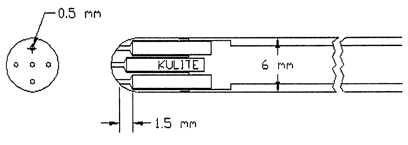 Embedded-sensor multi-hole probes