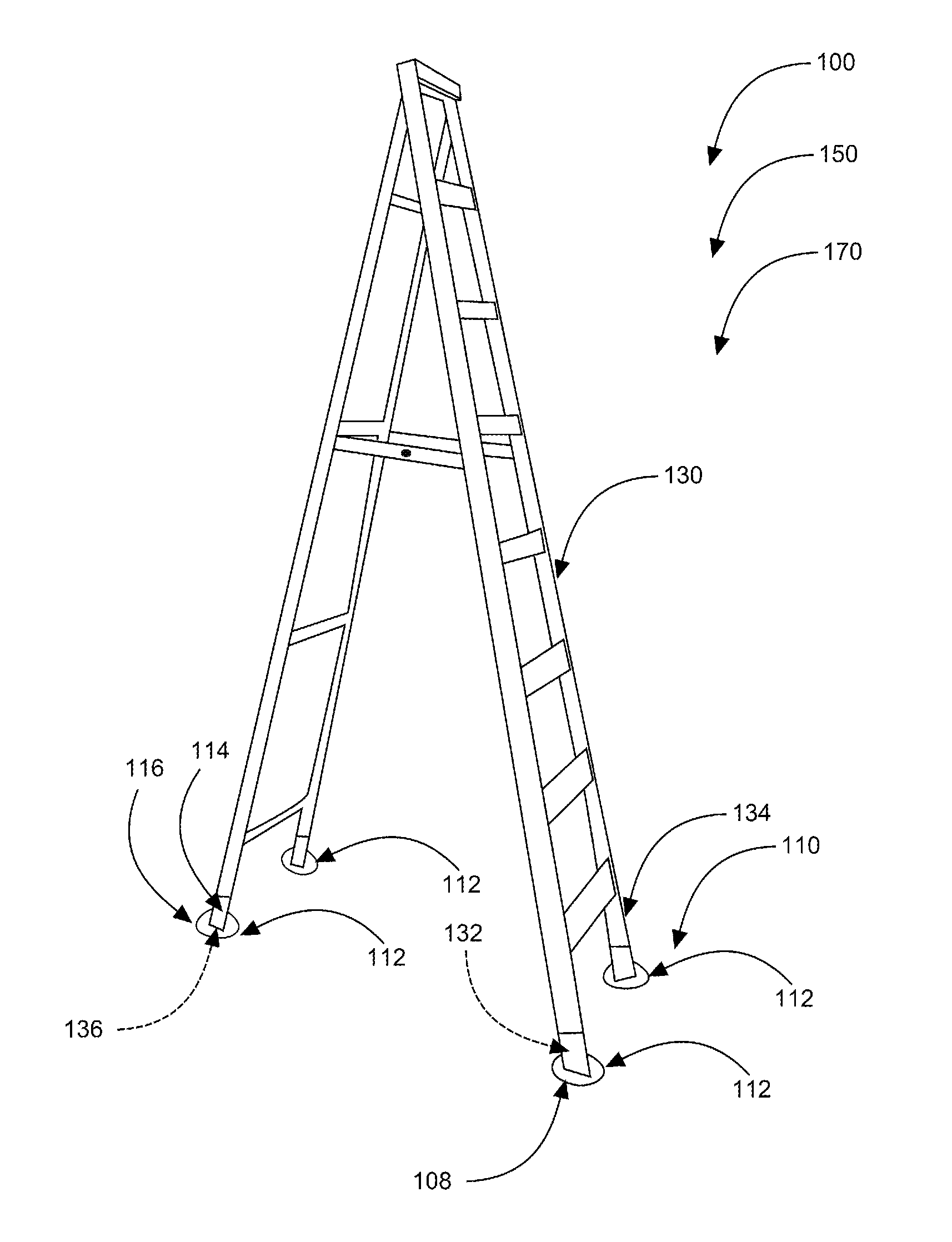 Ladder safely shoe systems