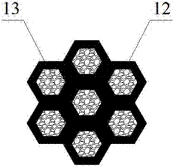 Self-purification water body ecological soft structure protection slope and construction method thereof