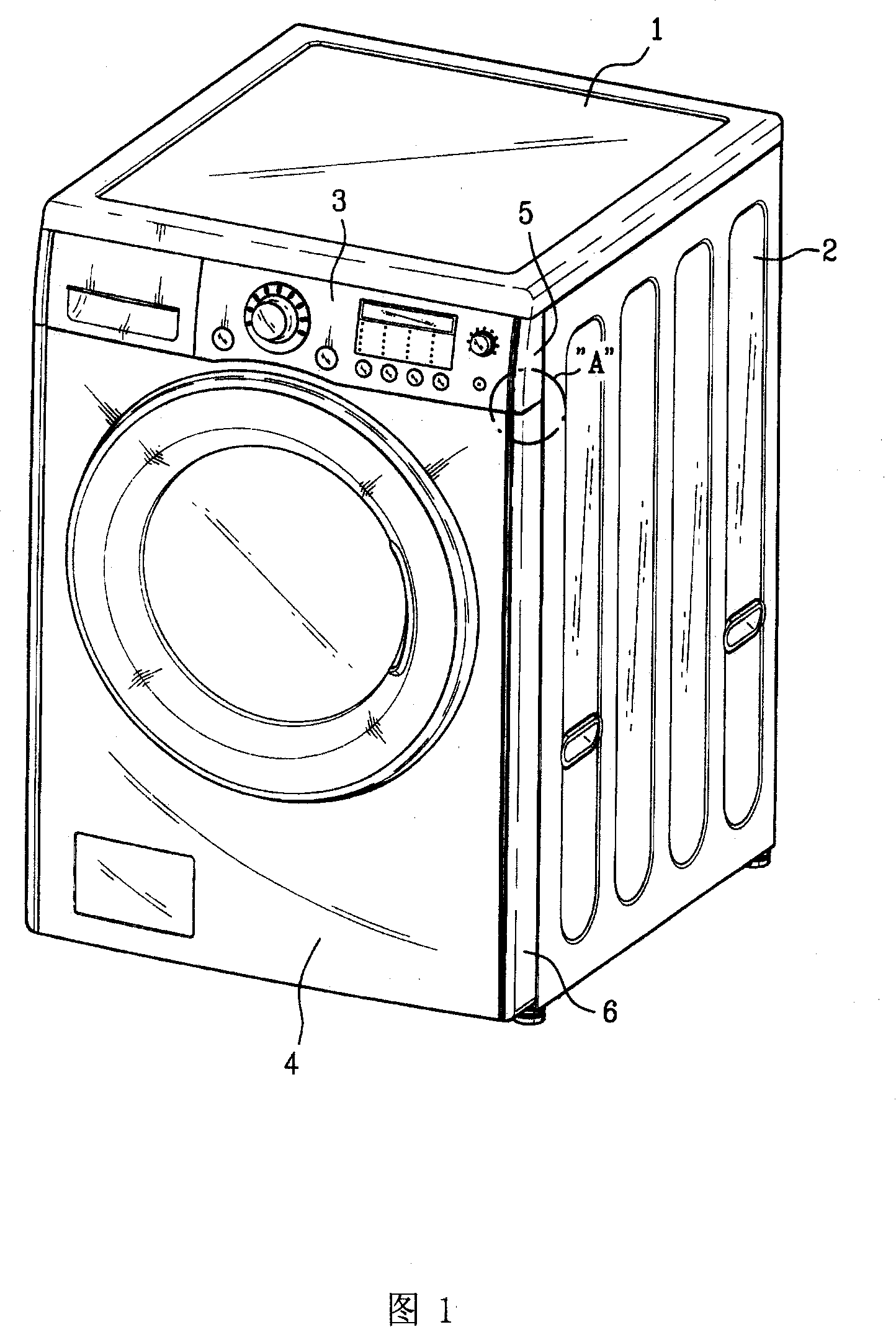 Upper decoration plate and side decoration plate combination structure of drum washing machine