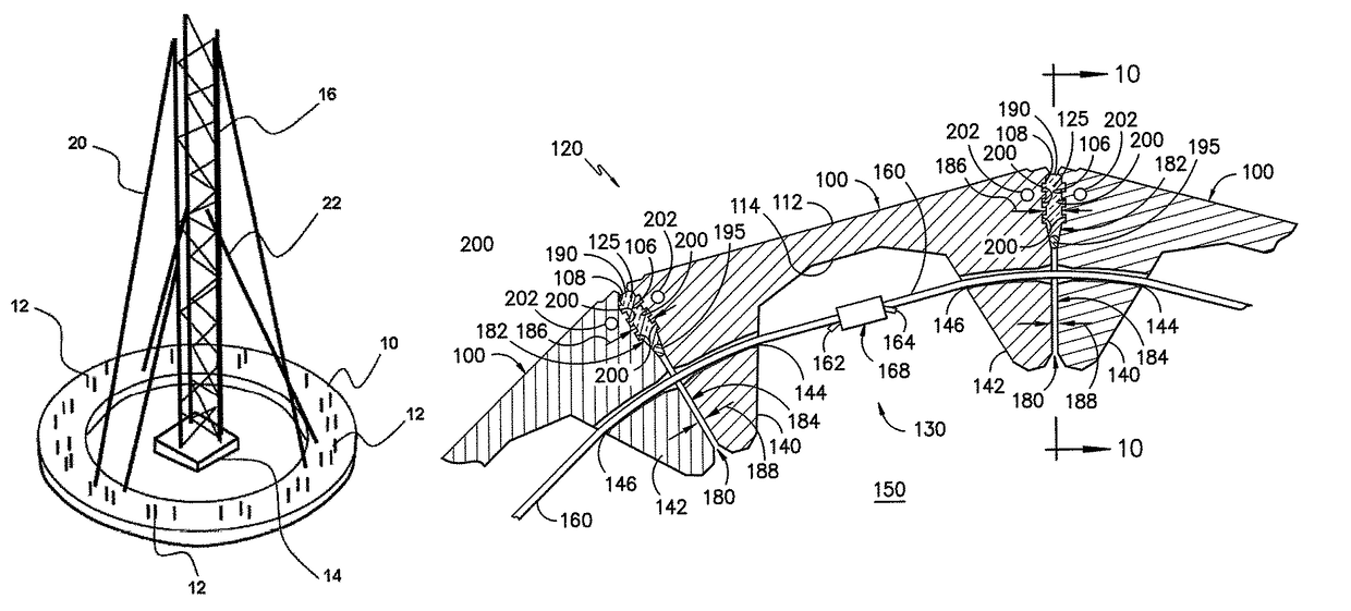 Tower assembly and method for assembling tower structure