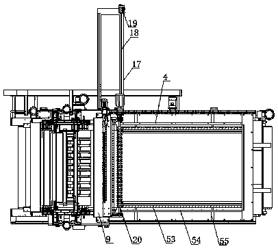 Powder spraying distributing machine