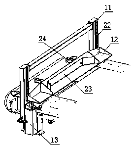 Powder spraying distributing machine