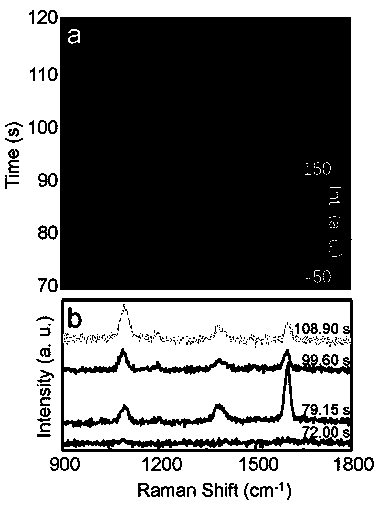 Single-molecule detection method based on dynamic Raman spectrum