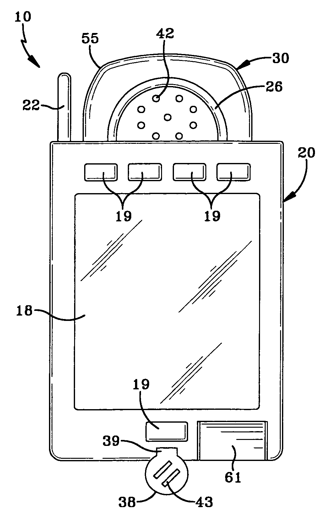 Handheld computer with detachable handset