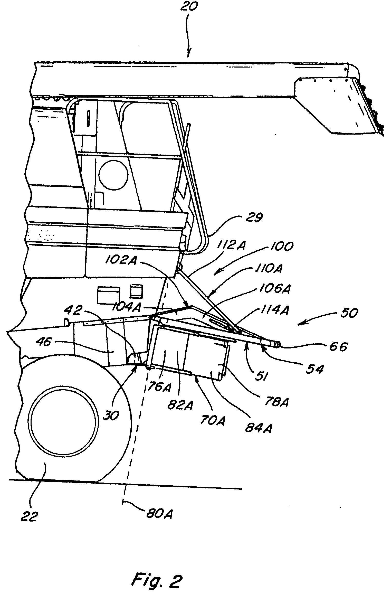 Windrow forming construction