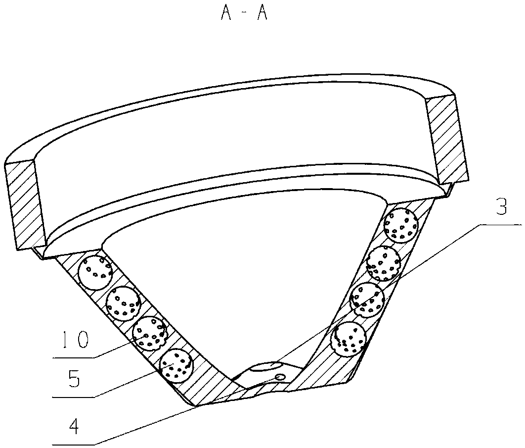 A spiral micro-rib water cooling device for laser cladding nozzles