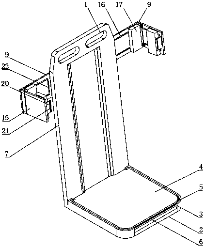 Backrest chair facilitating passengers to take short rest for bus