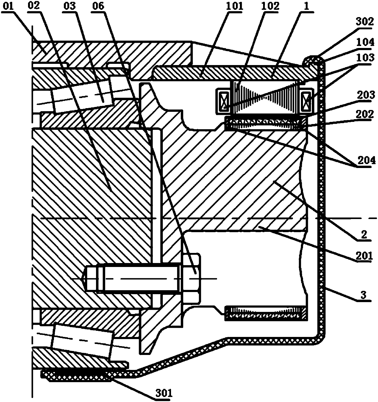 Shaft end generator for railway wagon