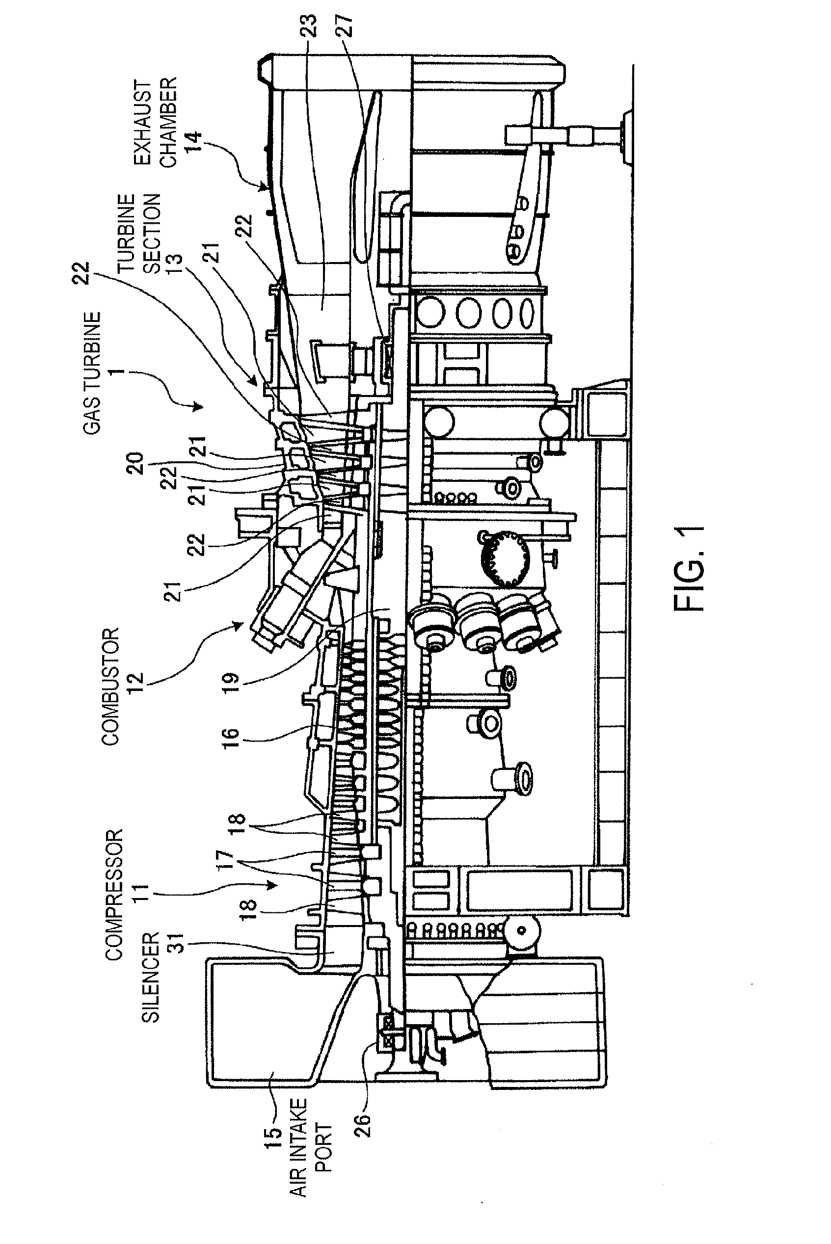 Gas turbine silencer, and gas turbine provided with same