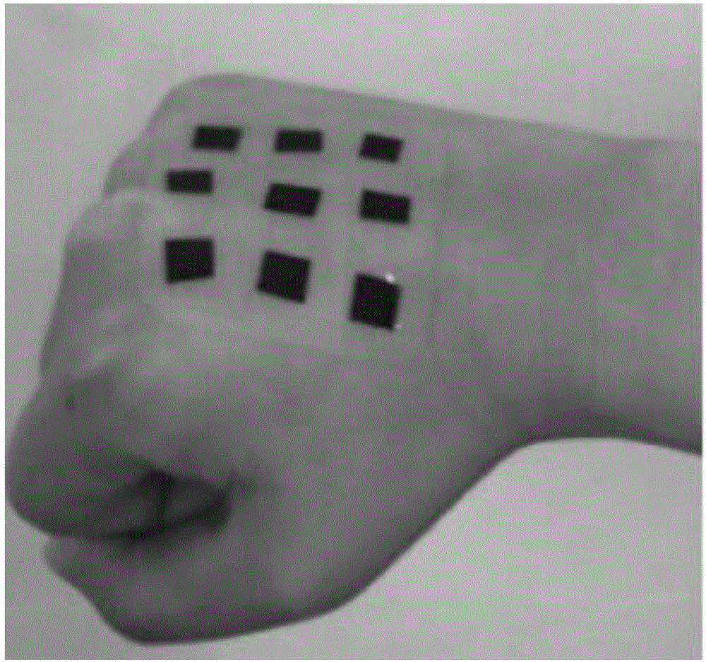 Multimedia computer gesture control system and control method based on flexible electronic skin