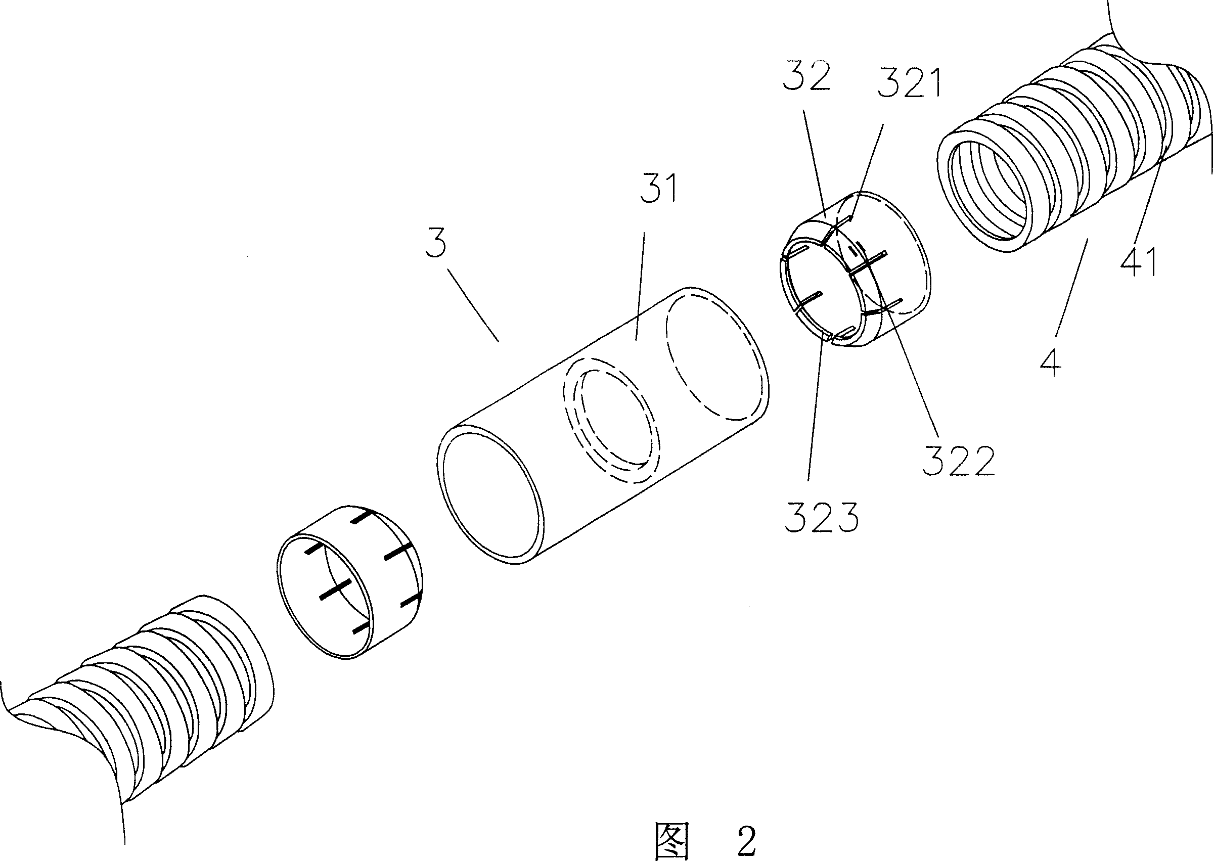 Joint device for flexible pipe