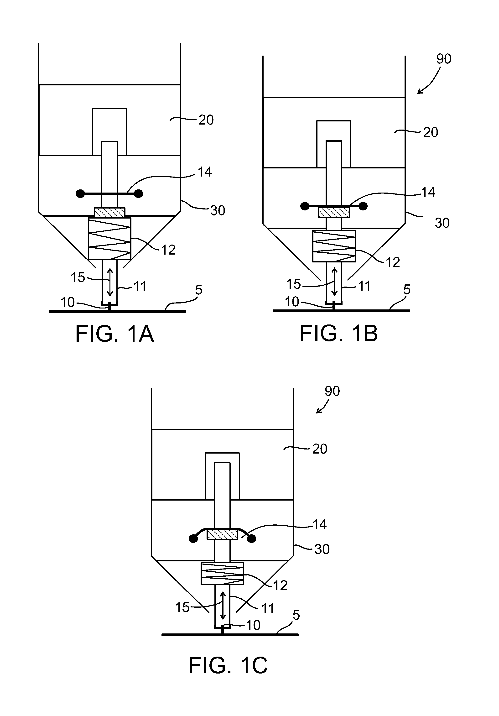 Pressure sensitive stylus for a digitizer