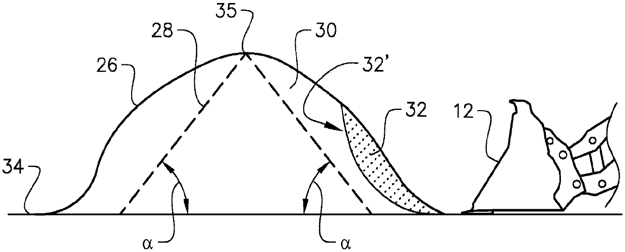 System and method for determining a material entity to be removed from a pile and a control unit for a working machine comprising such a system