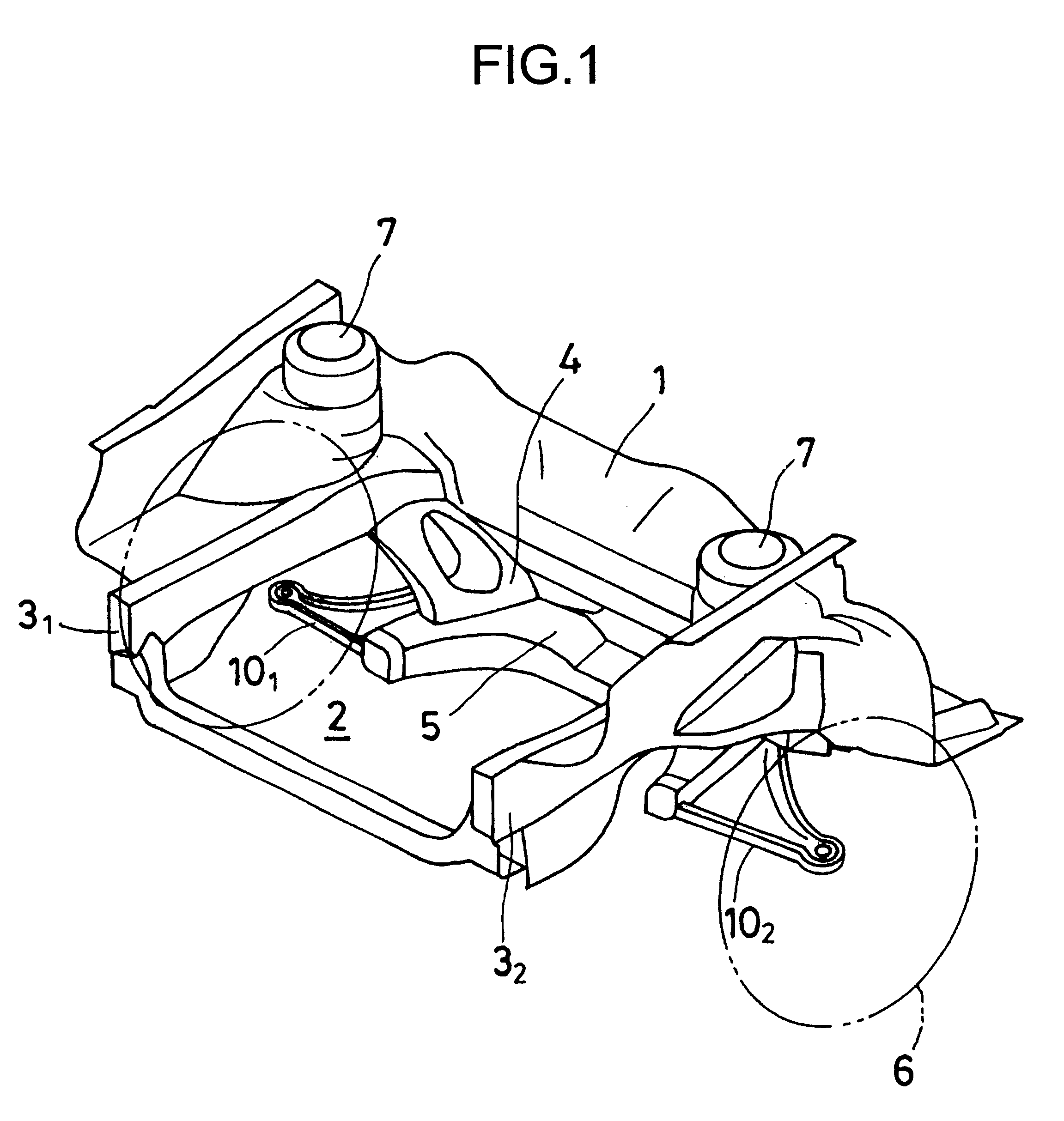 Suspension frame construction