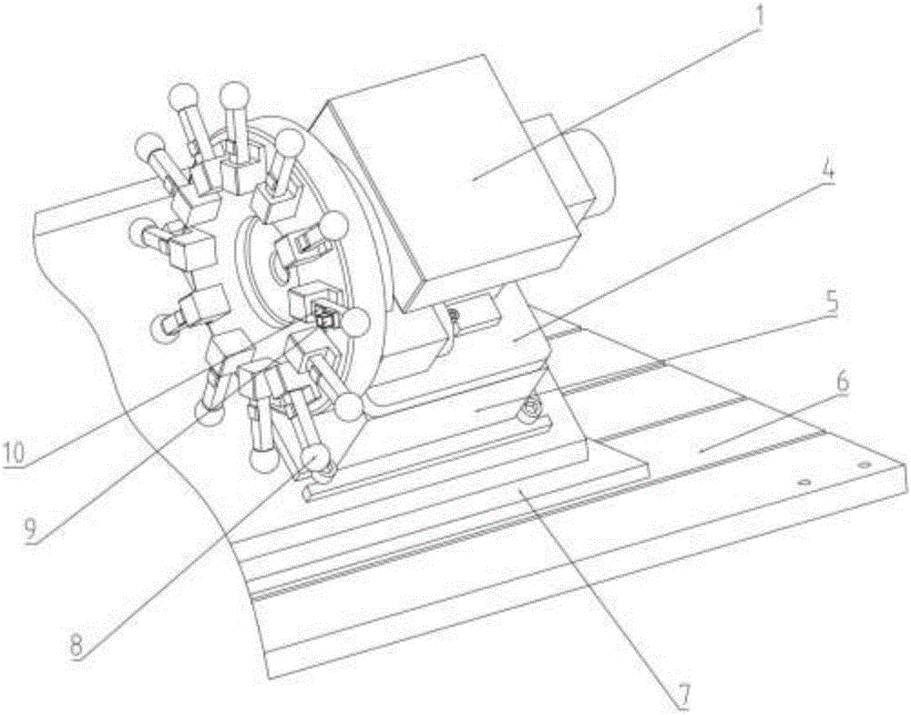 Online detection device for performance parameters of numerical control knife rest