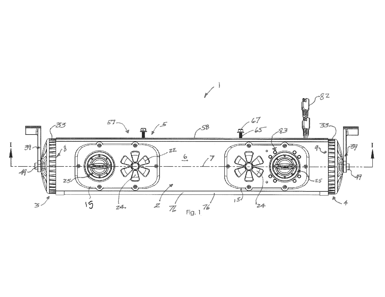 Sound bar for mounting on a recreational land vehicle or watercraft