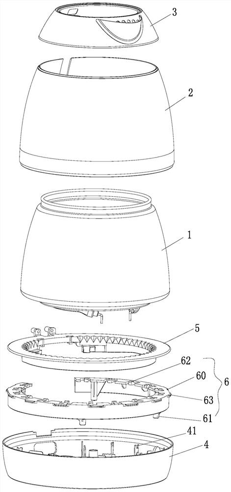 A glass electric kettle