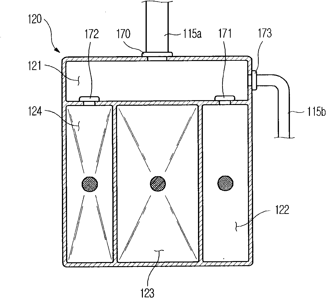 A household electrical appliance and control method