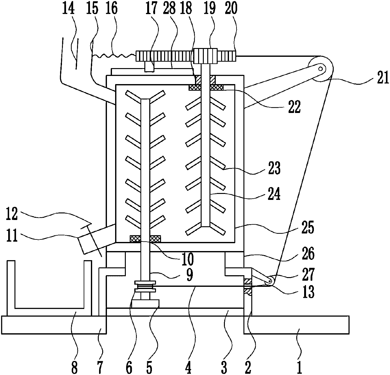 Rapid blending equipment of electric-conduction silver glue for LED lamp production