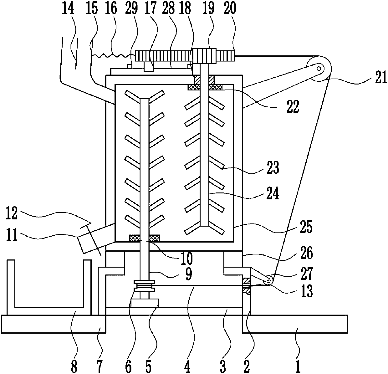 Rapid blending equipment of electric-conduction silver glue for LED lamp production