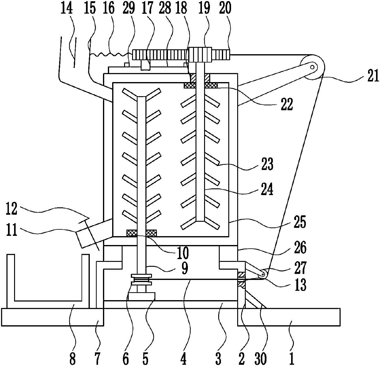 Rapid blending equipment of electric-conduction silver glue for LED lamp production