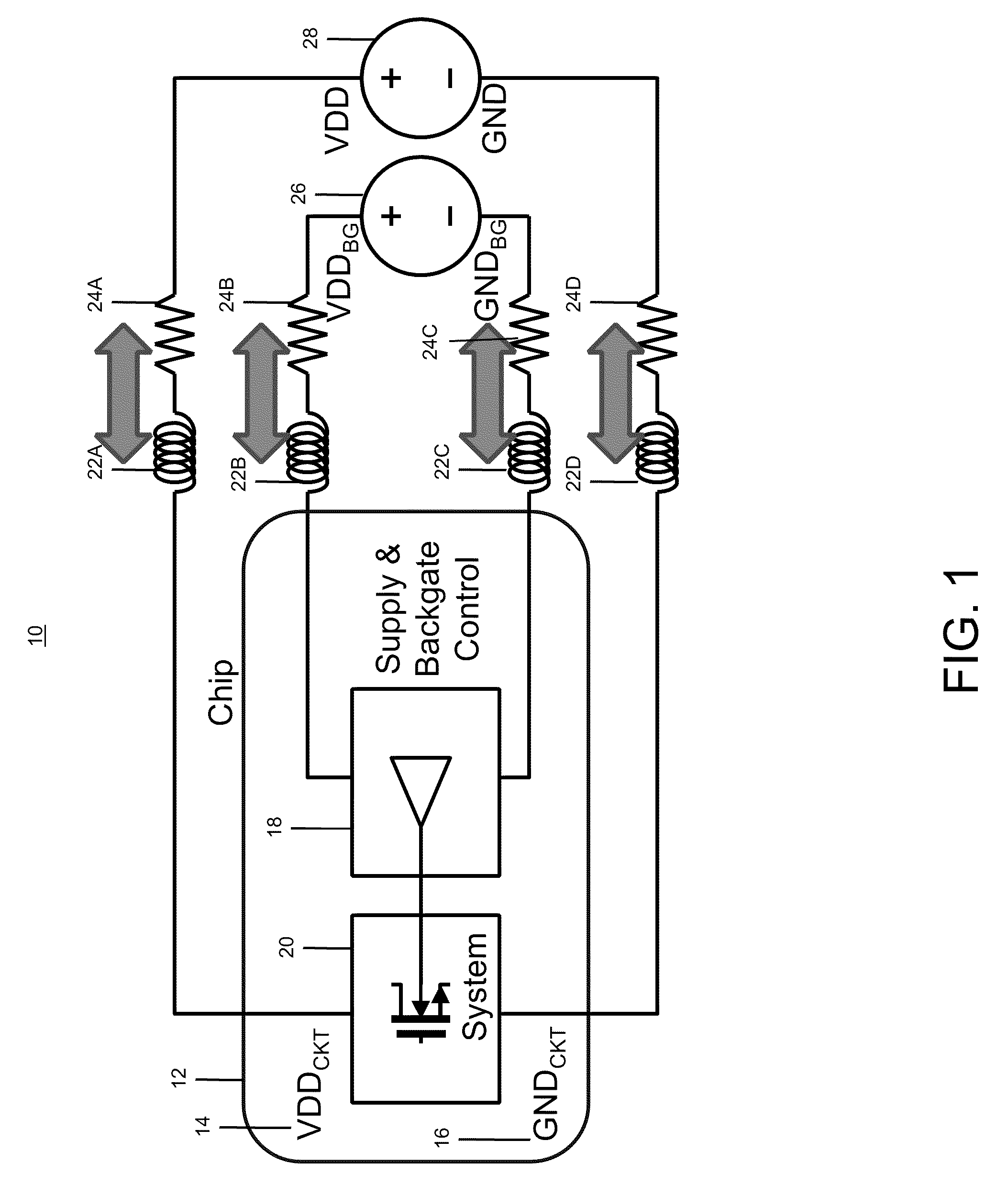 Internal charge transfer for circuits