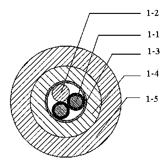 Novel foldable light emergency cable and implementation method thereof