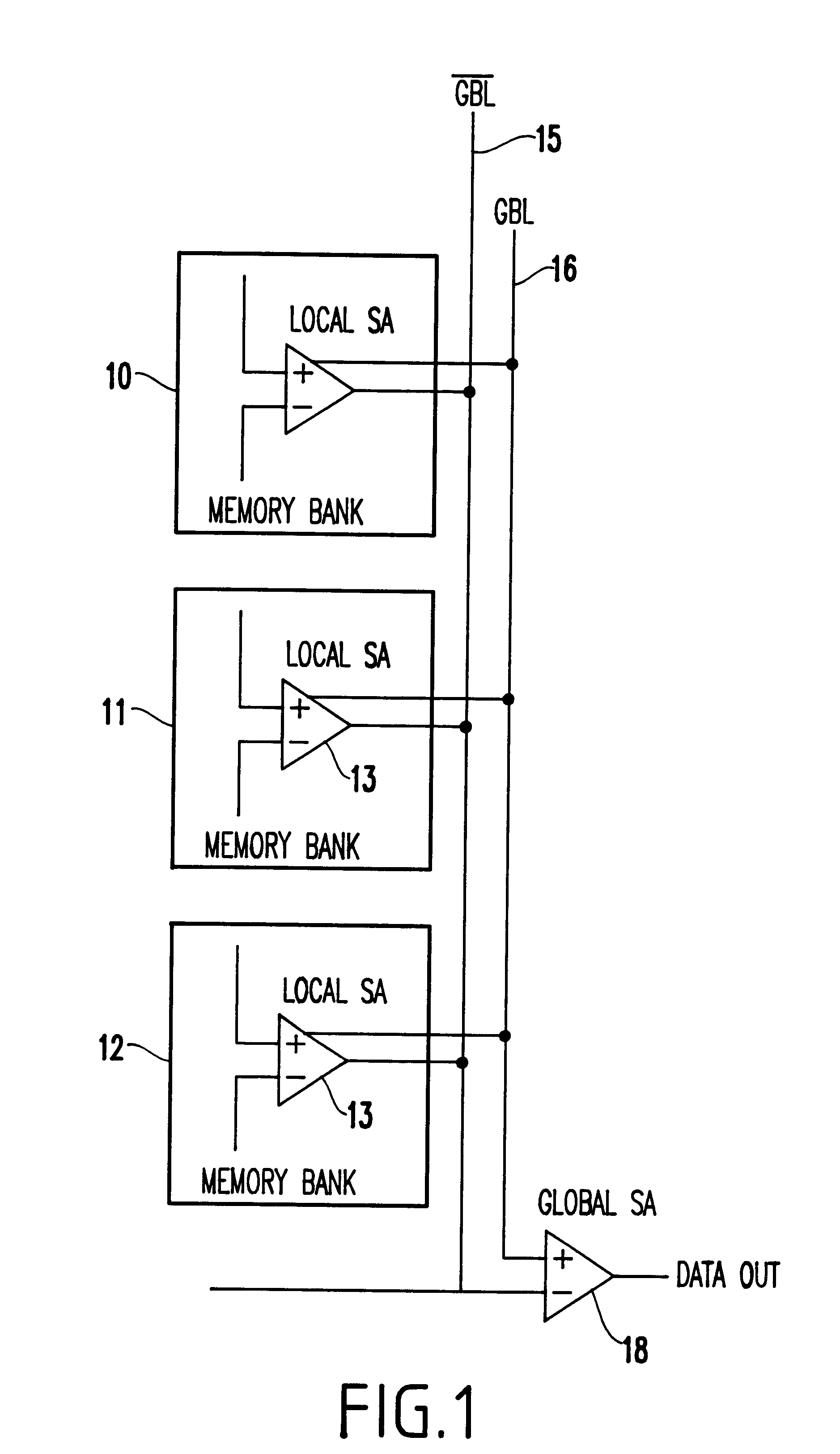 Use of search lines as global bitlines in a cam design