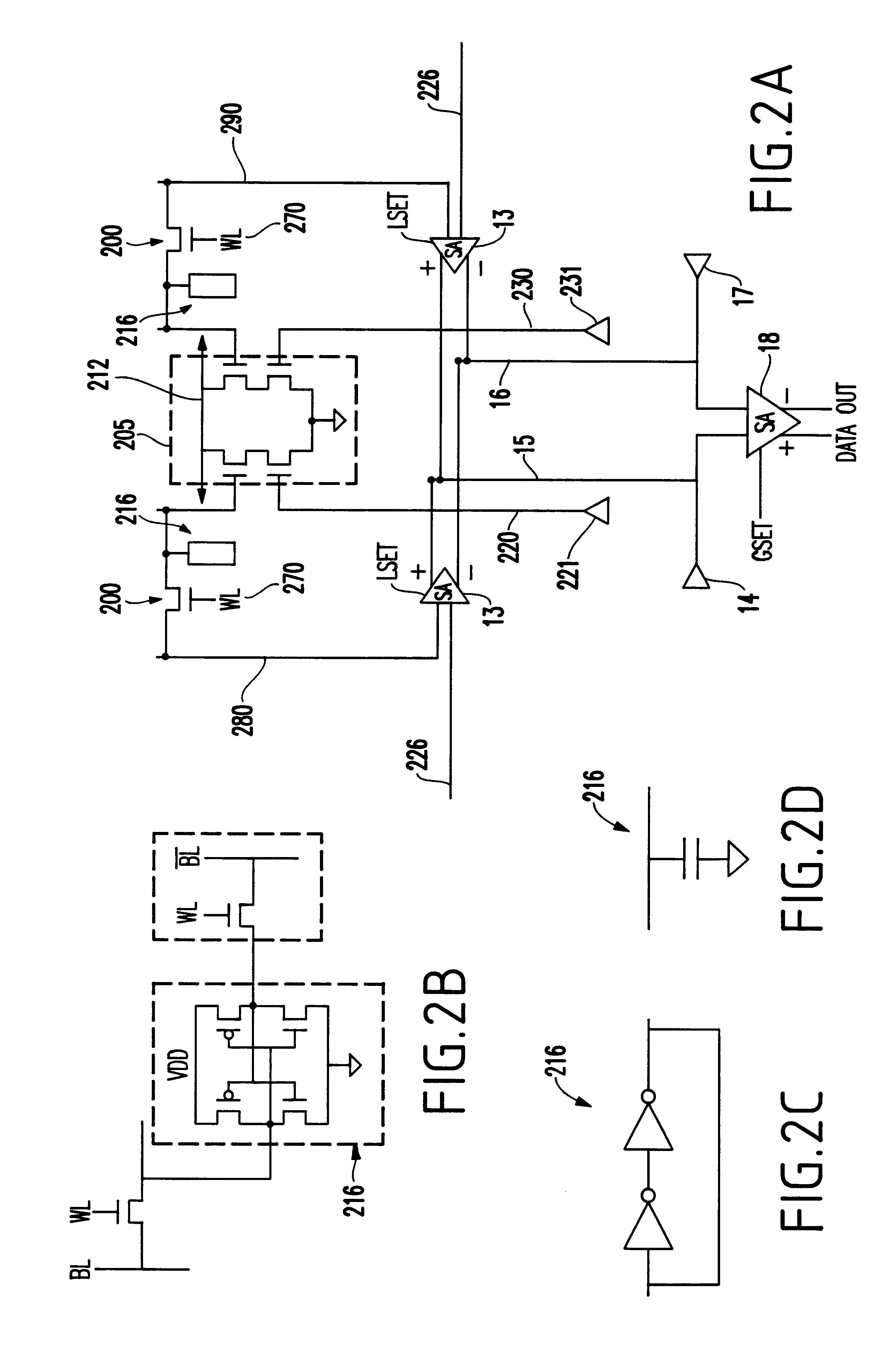 Use of search lines as global bitlines in a cam design