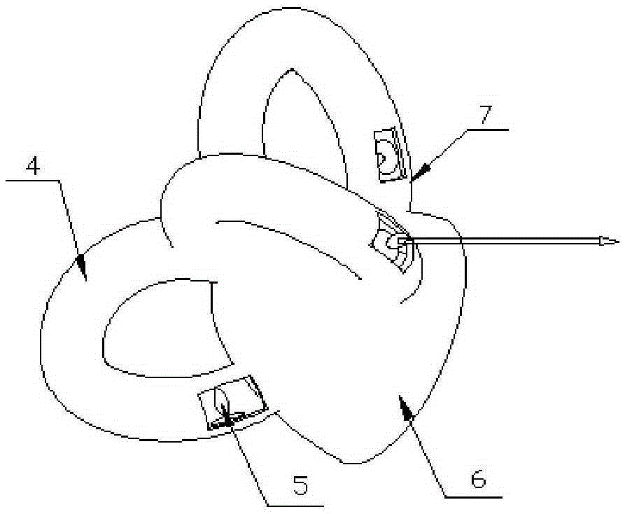 Artificial-cilia-based simulated-cochlea-semicircular-canal-contained rotation acceleration sensor