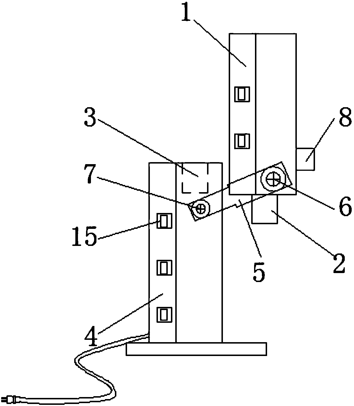 Energy-saving lamp sales presentation shelf with powering-on function