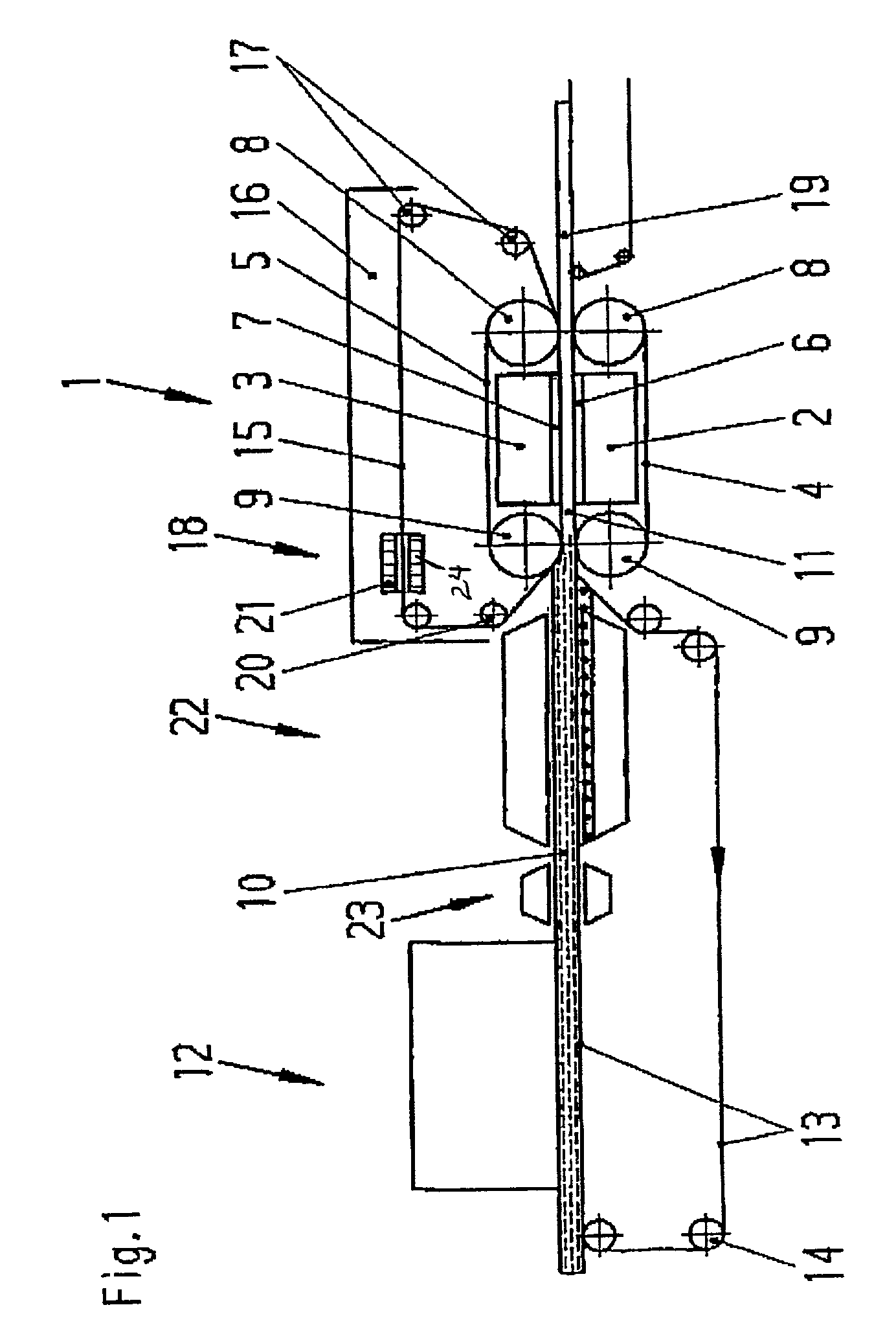 Method and apparatus for the manufacture of chip boards and fiber boards