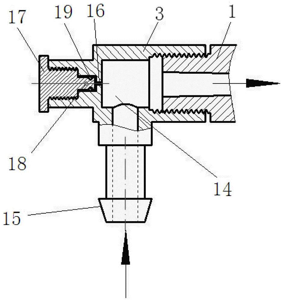 Injection nozzle for sprinkling irrigation and fertilization of circular sprinkling irrigation machine