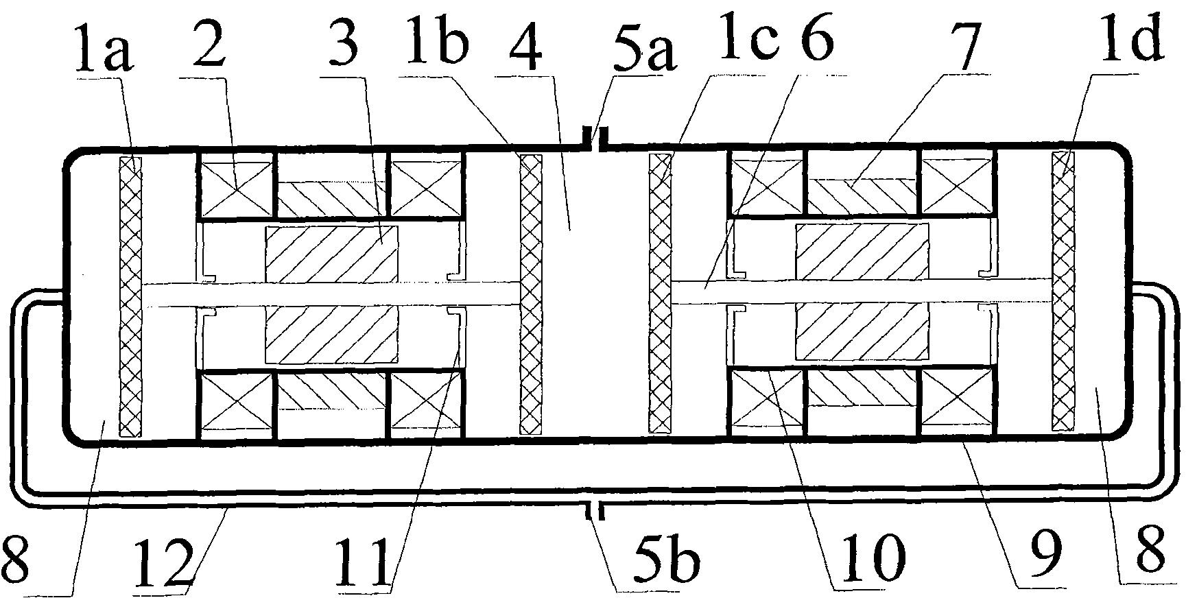 Thermocompressor driven by linear motors