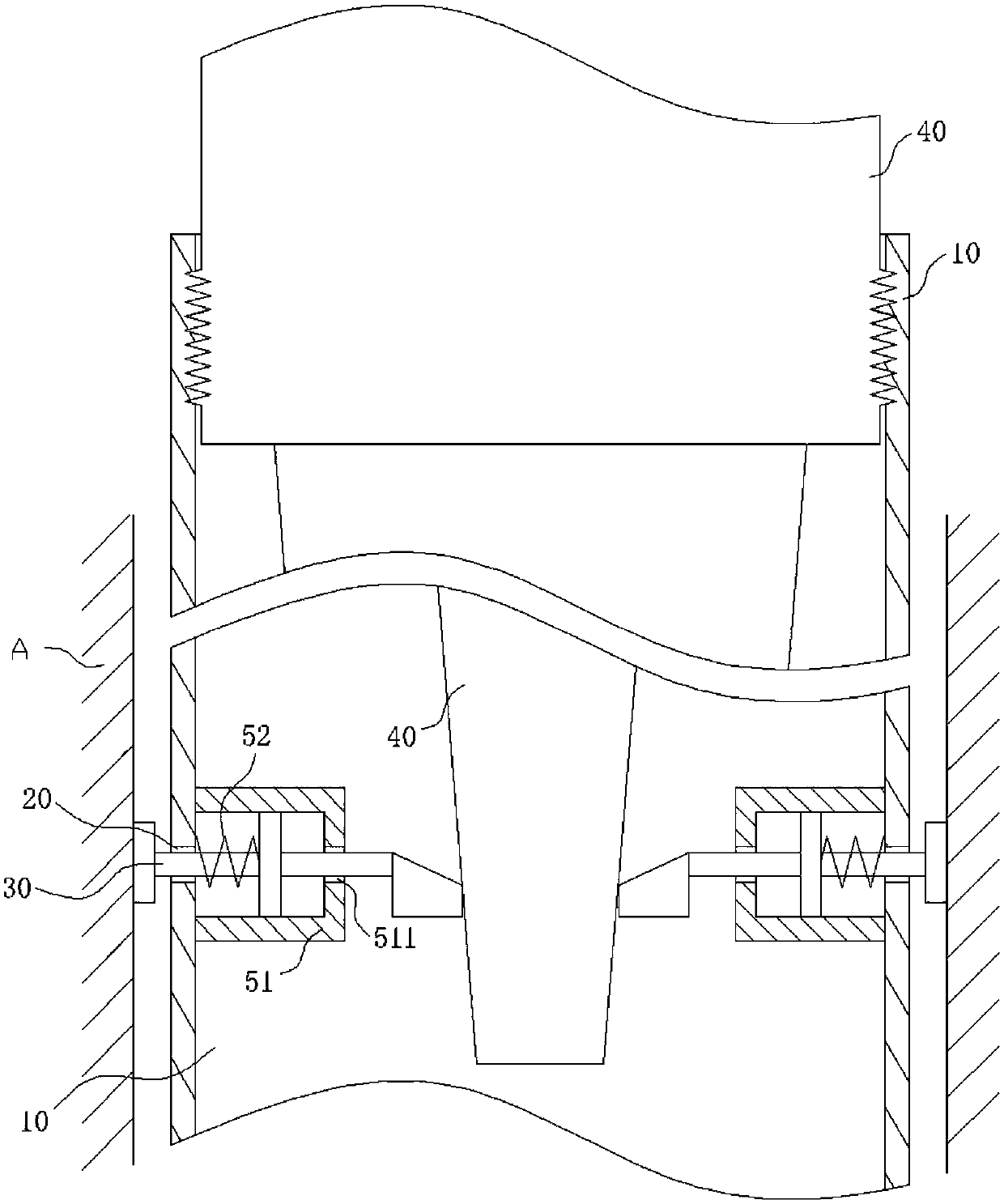 A spindle bar device for holding a textile bobbin