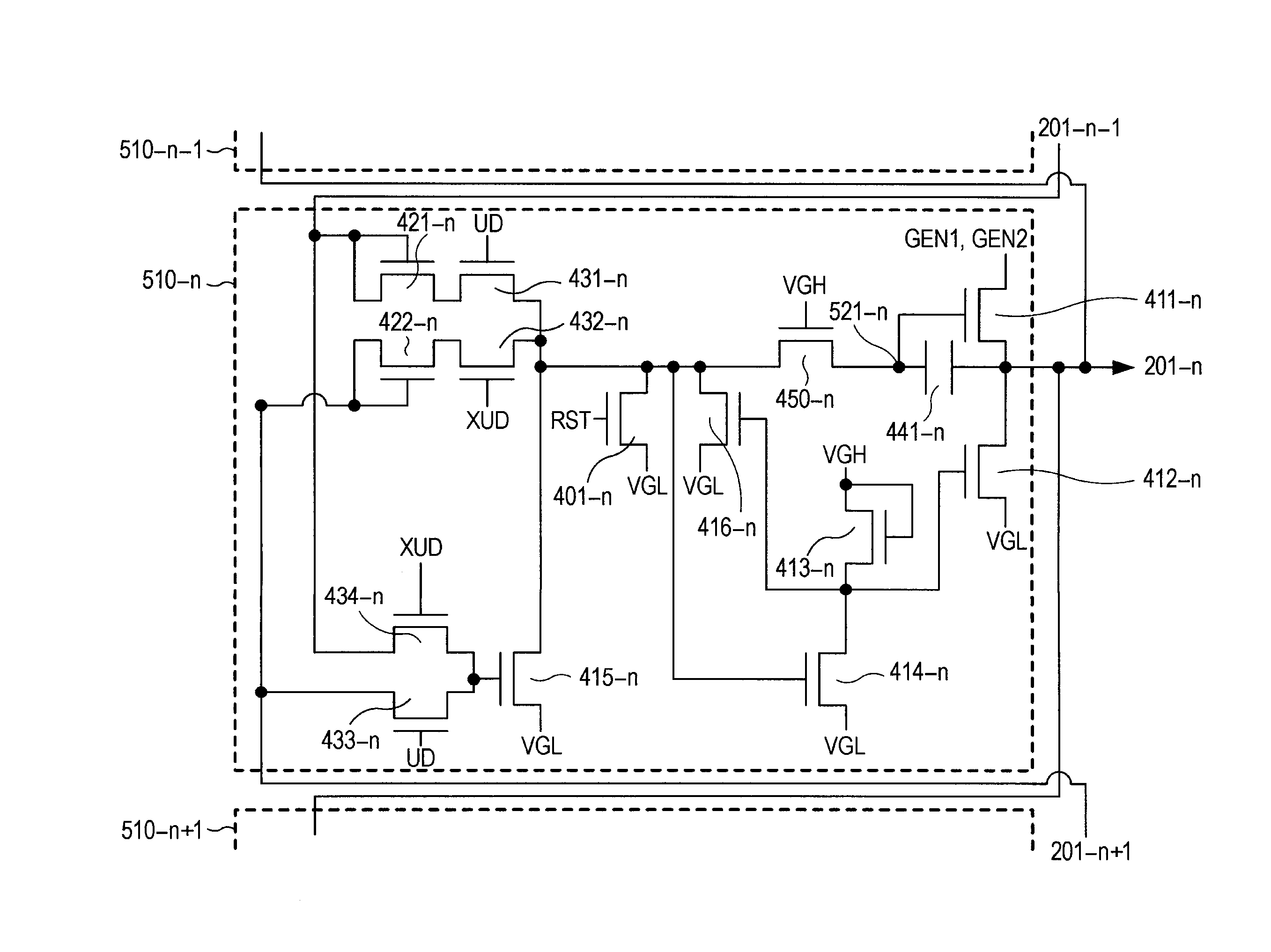 Scanner, electro-optical panel, electro-optical display device and electronic apparatus