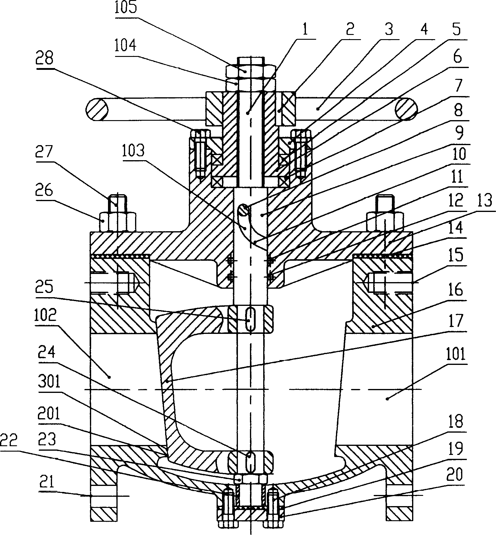 Portable double-sealing rotating cutting valve