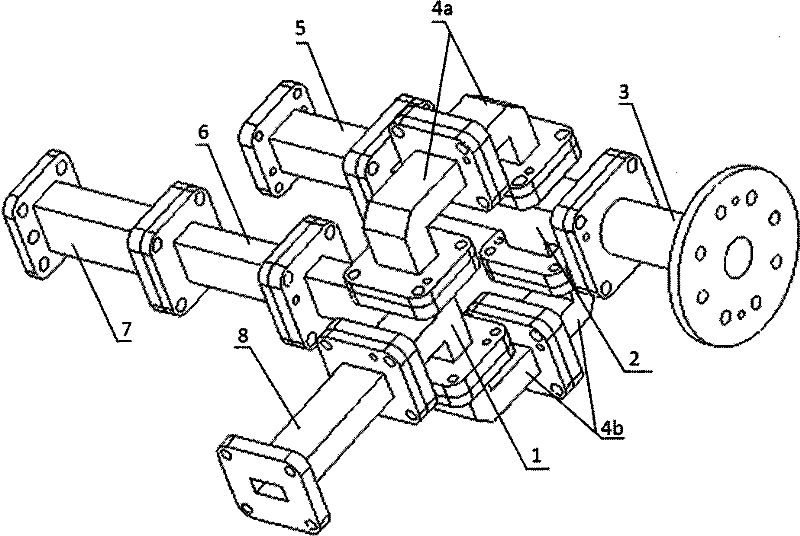 Dual-arm coupling quadrature mode coupler with high cross polarization discrimination