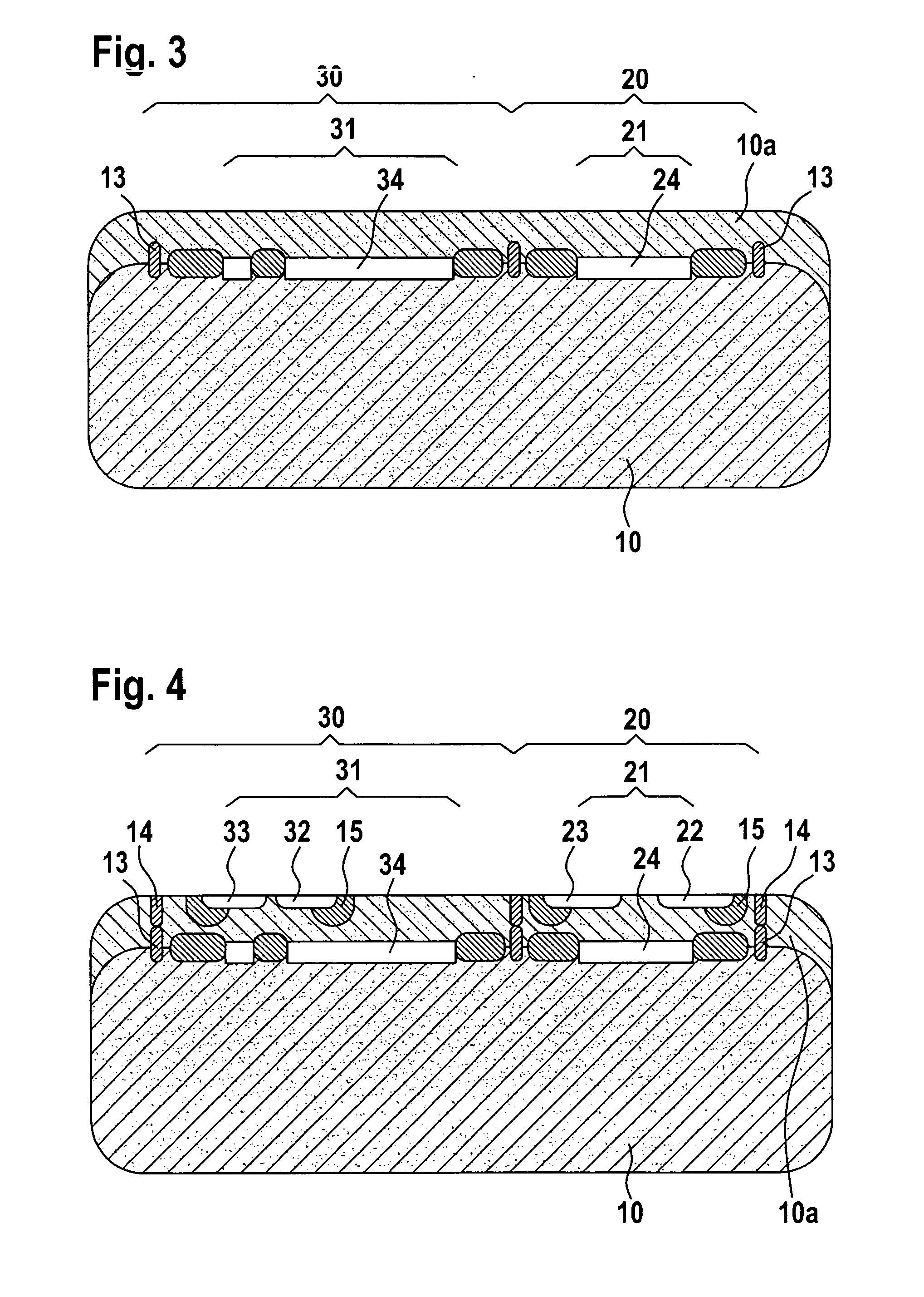 Micromechanical device having two sensor patterns; method for producing a micromechanical device